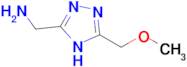 (5-(Methoxymethyl)-4h-1,2,4-triazol-3-yl)methanamine