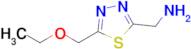 (5-(Ethoxymethyl)-1,3,4-thiadiazol-2-yl)methanamine