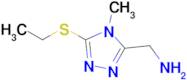 (5-(Ethylthio)-4-methyl-4h-1,2,4-triazol-3-yl)methanamine