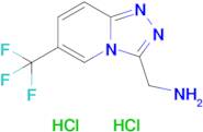 (6-(Trifluoromethyl)-[1,2,4]triazolo[4,3-a]pyridin-3-yl)methanamine dihydrochloride
