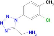 (1-(3-Chloro-4-methylphenyl)-1h-tetrazol-5-yl)methanamine
