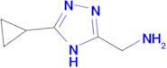 1-(5-cyclopropyl-4H-1,2,4-triazol-3-yl)methanamine