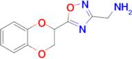 (5-(2,3-Dihydrobenzo[b][1,4]dioxin-2-yl)-1,2,4-oxadiazol-3-yl)methanamine