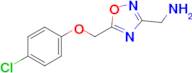 (5-((4-Chlorophenoxy)methyl)-1,2,4-oxadiazol-3-yl)methanamine