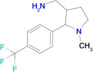 (1-Methyl-2-(4-(trifluoromethyl)phenyl)pyrrolidin-3-yl)methanamine