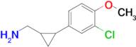 (2-(3-Chloro-4-methoxyphenyl)cyclopropyl)methanamine