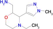 (4-Ethyl-3-(1-methyl-1h-pyrazol-4-yl)morpholin-2-yl)methanamine