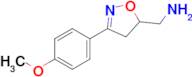 (3-(4-Methoxyphenyl)-4,5-dihydroisoxazol-5-yl)methanamine