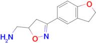 (3-(2,3-Dihydrobenzofuran-5-yl)-4,5-dihydroisoxazol-5-yl)methanamine