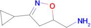 (3-Cyclopropyl-4,5-dihydroisoxazol-5-yl)methanamine