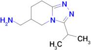 (3-Isopropyl-5,6,7,8-tetrahydro-[1,2,4]triazolo[4,3-a]pyridin-6-yl)methanamine
