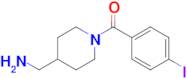 (4-(Aminomethyl)piperidin-1-yl)(4-iodophenyl)methanone