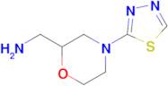 (4-(1,3,4-Thiadiazol-2-yl)morpholin-2-yl)methanamine