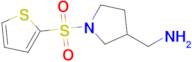 (1-(Thiophen-2-ylsulfonyl)pyrrolidin-3-yl)methanamine