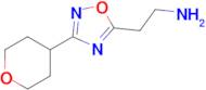 2-(3-(Tetrahydro-2h-pyran-4-yl)-1,2,4-oxadiazol-5-yl)ethan-1-amine