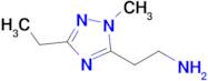 2-(3-Ethyl-1-methyl-1h-1,2,4-triazol-5-yl)ethan-1-amine