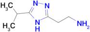 2-(5-Isopropyl-4h-1,2,4-triazol-3-yl)ethan-1-amine