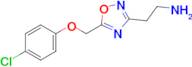 2-(5-((4-Chlorophenoxy)methyl)-1,2,4-oxadiazol-3-yl)ethan-1-amine