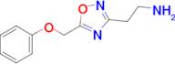 2-(5-(Phenoxymethyl)-1,2,4-oxadiazol-3-yl)ethan-1-amine