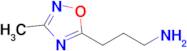3-(3-Methyl-1,2,4-oxadiazol-5-yl)propan-1-amine