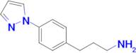 3-(4-(1h-Pyrazol-1-yl)phenyl)propan-1-amine