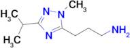 3-(3-Isopropyl-1-methyl-1h-1,2,4-triazol-5-yl)propan-1-amine