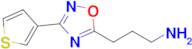 3-(3-(Thiophen-3-yl)-1,2,4-oxadiazol-5-yl)propan-1-amine