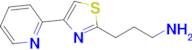 3-(4-(Pyridin-2-yl)thiazol-2-yl)propan-1-amine