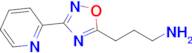 3-(3-(Pyridin-2-yl)-1,2,4-oxadiazol-5-yl)propan-1-amine