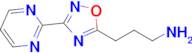 3-(3-(Pyrimidin-2-yl)-1,2,4-oxadiazol-5-yl)propan-1-amine