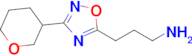 3-(3-(Tetrahydro-2h-pyran-3-yl)-1,2,4-oxadiazol-5-yl)propan-1-amine