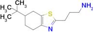 3-(6-(Tert-butyl)-4,5,6,7-tetrahydrobenzo[d]thiazol-2-yl)propan-1-amine