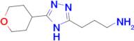 3-(5-(Tetrahydro-2h-pyran-4-yl)-4h-1,2,4-triazol-3-yl)propan-1-amine