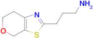 3-(6,7-Dihydro-4h-pyrano[4,3-d]thiazol-2-yl)propan-1-amine