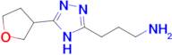 3-(5-(Tetrahydrofuran-3-yl)-4h-1,2,4-triazol-3-yl)propan-1-amine