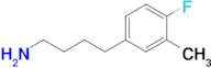 4-(4-Fluoro-3-methylphenyl)butan-1-amine