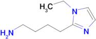 4-(1-Ethyl-1h-imidazol-2-yl)butan-1-amine