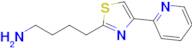 4-(4-(Pyridin-2-yl)thiazol-2-yl)butan-1-amine