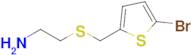 2-(((5-Bromothiophen-2-yl)methyl)thio)ethan-1-amine