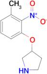 3-(3-Methyl-2-nitrophenoxy)pyrrolidine