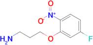 3-(5-Fluoro-2-nitrophenoxy)propan-1-amine