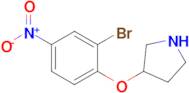 3-(2-Bromo-4-nitrophenoxy)pyrrolidine