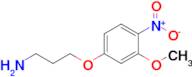 3-(3-Methoxy-4-nitrophenoxy)propan-1-amine