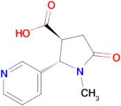 (2s,3s)-1-Methyl-5-oxo-2-(pyridin-3-yl)pyrrolidine-3-carboxylic acid