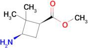 Methyl (1s,3r)-3-amino-2,2-dimethylcyclobutane-1-carboxylate