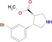 Methyl (3r,4s)-4-(3-bromophenyl)pyrrolidine-3-carboxylate