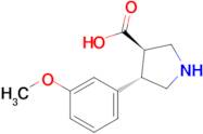 (3r,4s)-4-(3-Methoxyphenyl)pyrrolidine-3-carboxylic acid