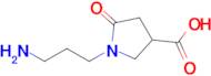 1-(3-Aminopropyl)-5-oxopyrrolidine-3-carboxylic acid