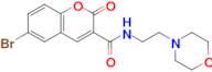 6-Bromo-N-(2-morpholinoethyl)-2-oxo-2h-chromene-3-carboxamide