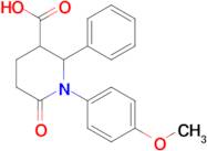 1-(4-Methoxyphenyl)-6-oxo-2-phenylpiperidine-3-carboxylic acid